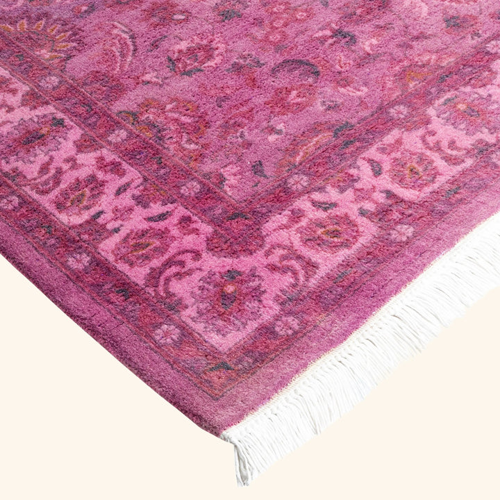 Overdyed Pink Wool Rug - 3'2" x 5'2" Default Title