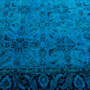 Overdyed Blue Wool Rug - 4'4" x 6'6" Default Title