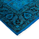 Overdyed Blue Wool Rug - 4'4" x 6'6" Default Title