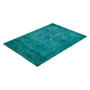 Overdyed Blue Wool Rug - 4'3" x 6' Default Title