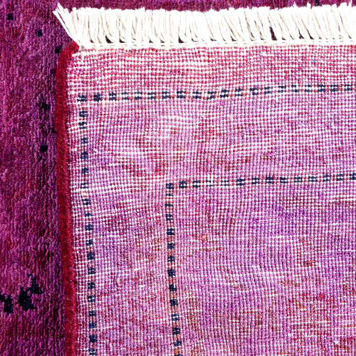 Overdyed Pink Wool Rug - 4'1" x 6'4" Default Title