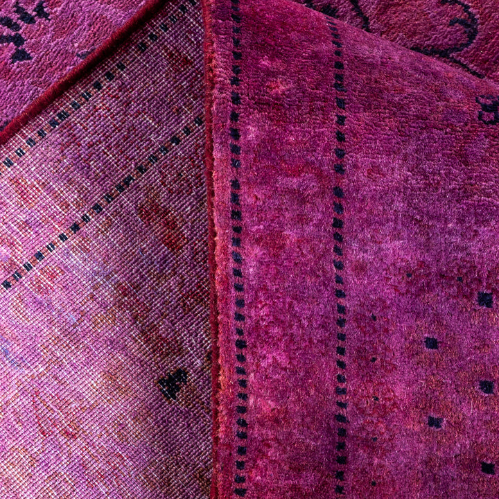 Overdyed Pink Wool Rug - 4'1" x 6'4" Default Title