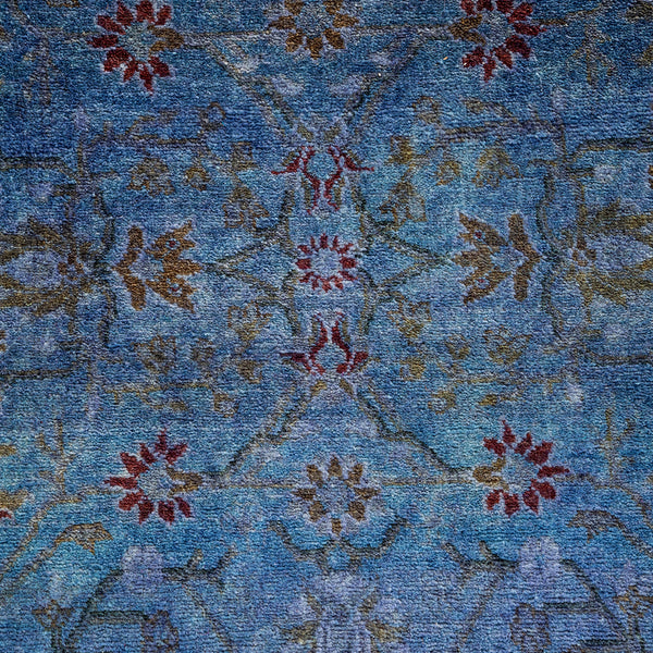 Overdyed Blue Wool Rug - 3'1" x 5'3" Default Title