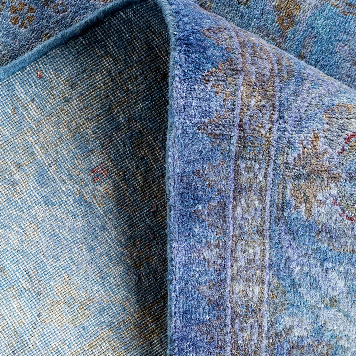 Overdyed Blue Wool Rug - 3'1" x 5'3" Default Title