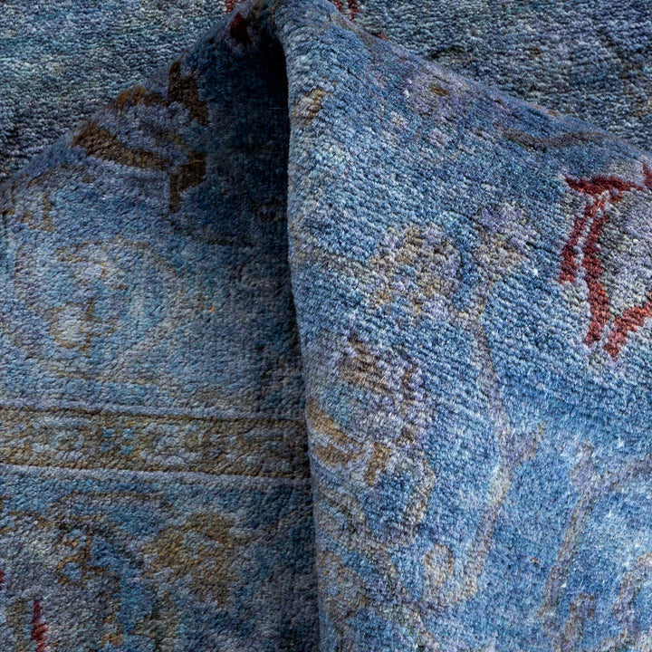 Overdyed Blue Wool Rug - 3'1" x 5'3" Default Title