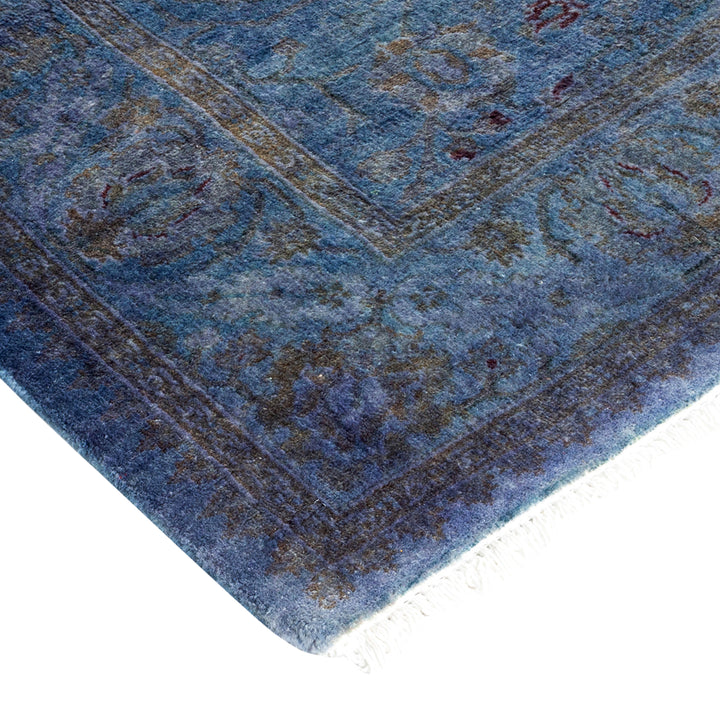 Overdyed Blue Wool Rug - 3'1" x 5'3" Default Title