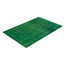 Overdyed Green Wool Rug - 6'1" x 9'3" Default Title