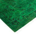 Overdyed Green Wool Rug - 6'1" x 9'3" Default Title