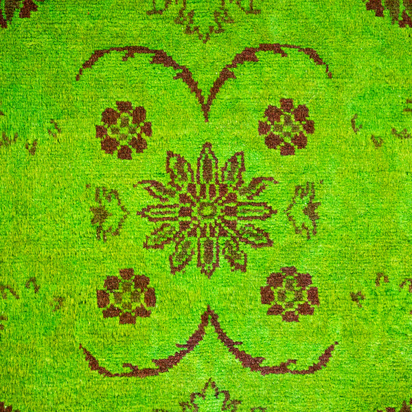 Overdyed Green Wool Rug - 4'3" x 6' Default Title