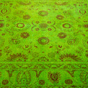 Overdyed Green Wool Rug - 4'3" x 6' Default Title