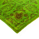 Overdyed Green Wool Rug - 4'3" x 6' Default Title