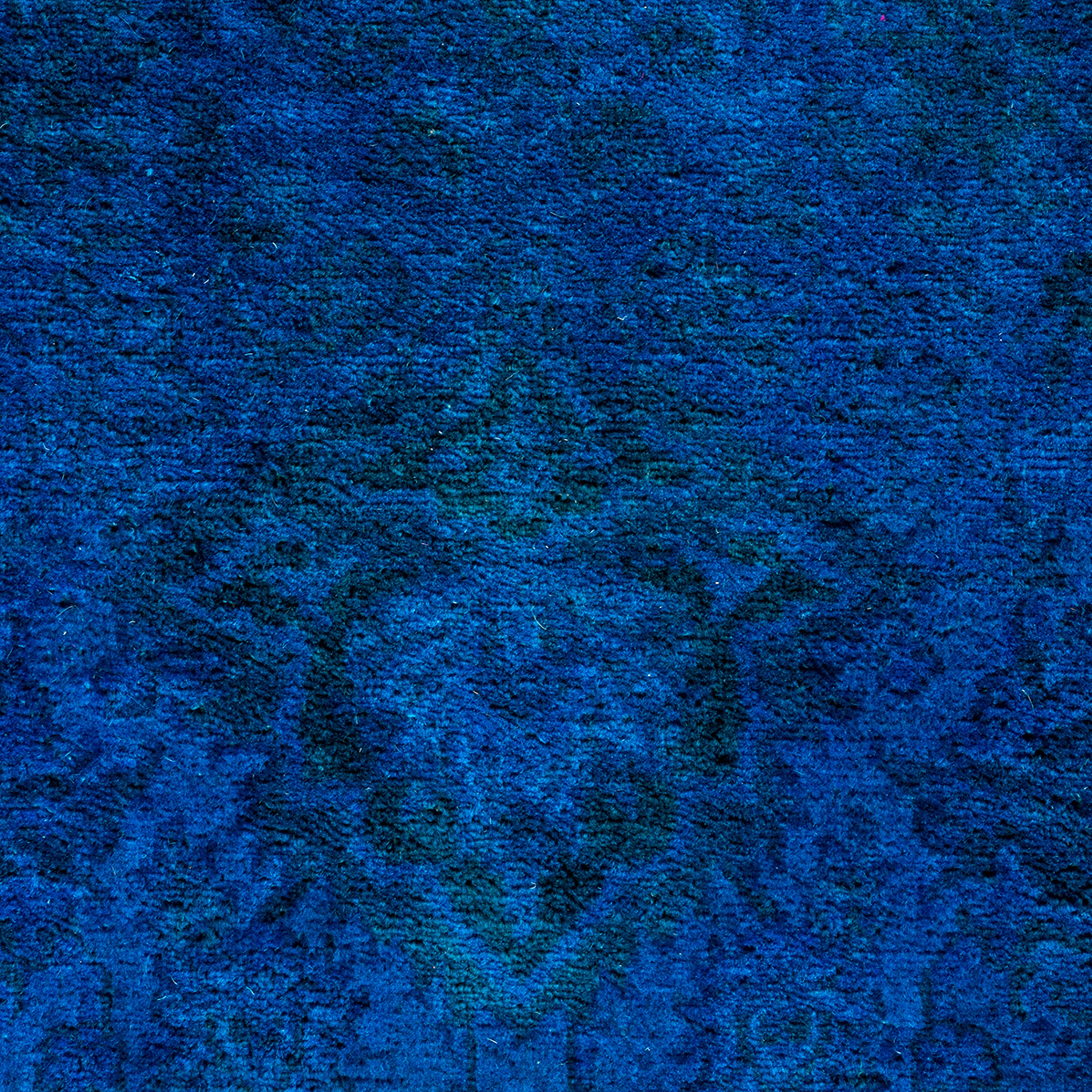 Overdyed Blue Wool Rug - 4'8" x 6'10" Default Title