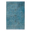 Overdyed Blue Wool Rug - 3'3" x 4'10" Default Title