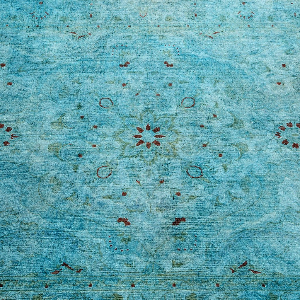 Overdyed Blue Wool Rug - 3'3" x 4'10" Default Title