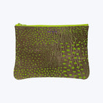 Flock Zip Pouch Large / Tan