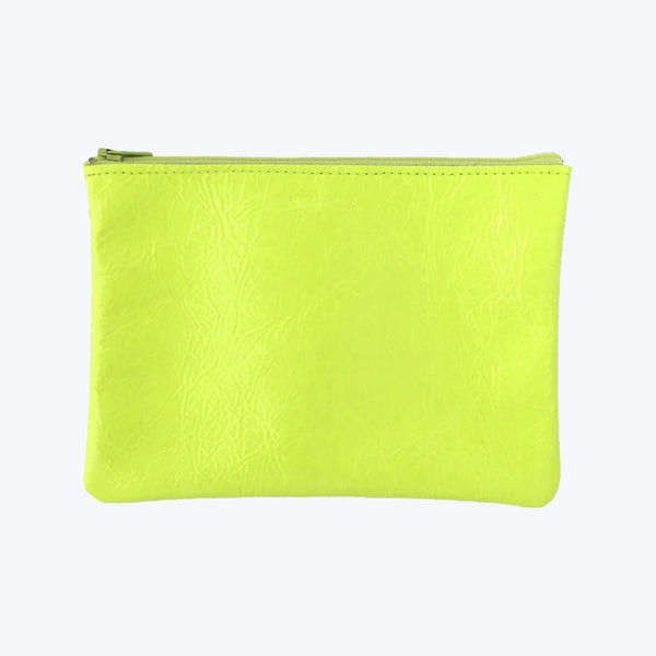 Fluoro Zip Pouch Medium / Yellow