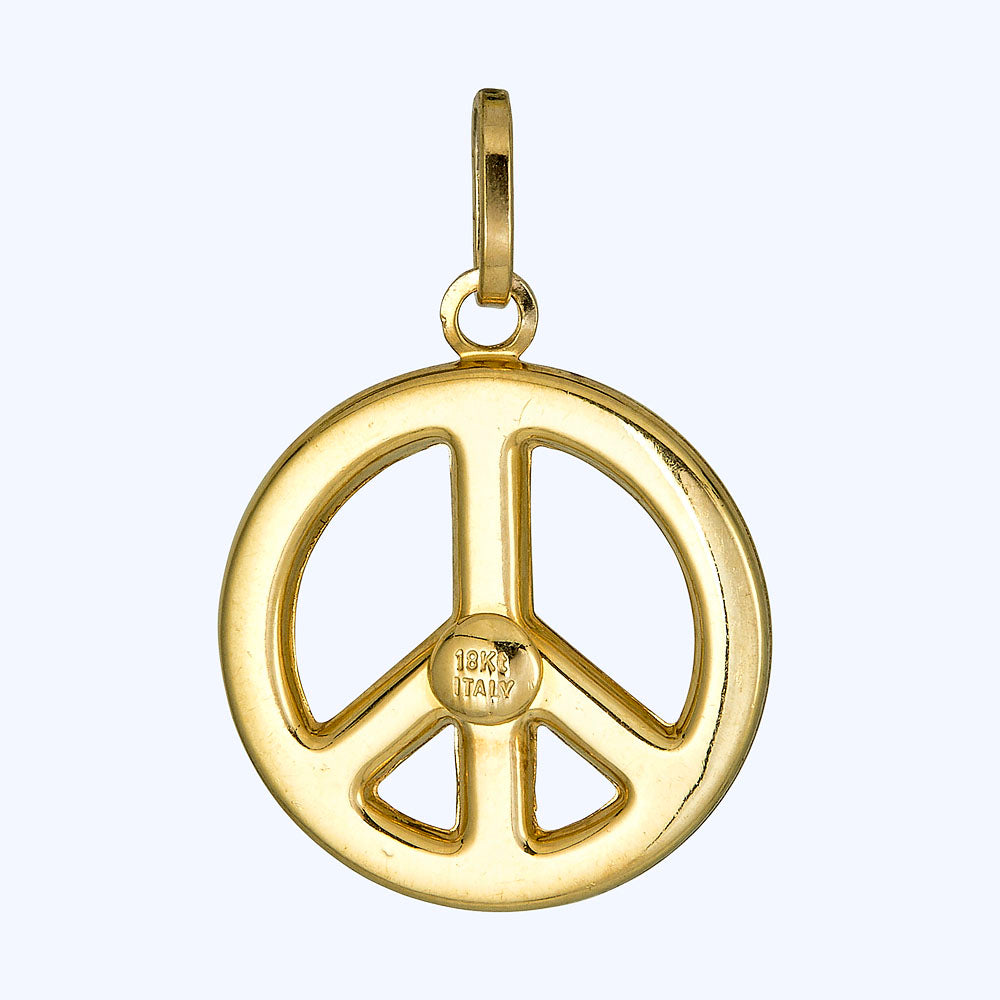 Gold Peace Charm