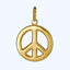 Gold Peace Charm