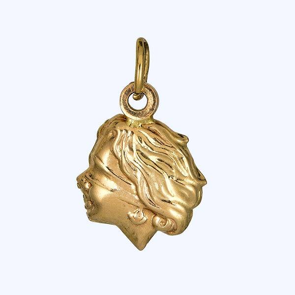 Gold Blind Justice Charm