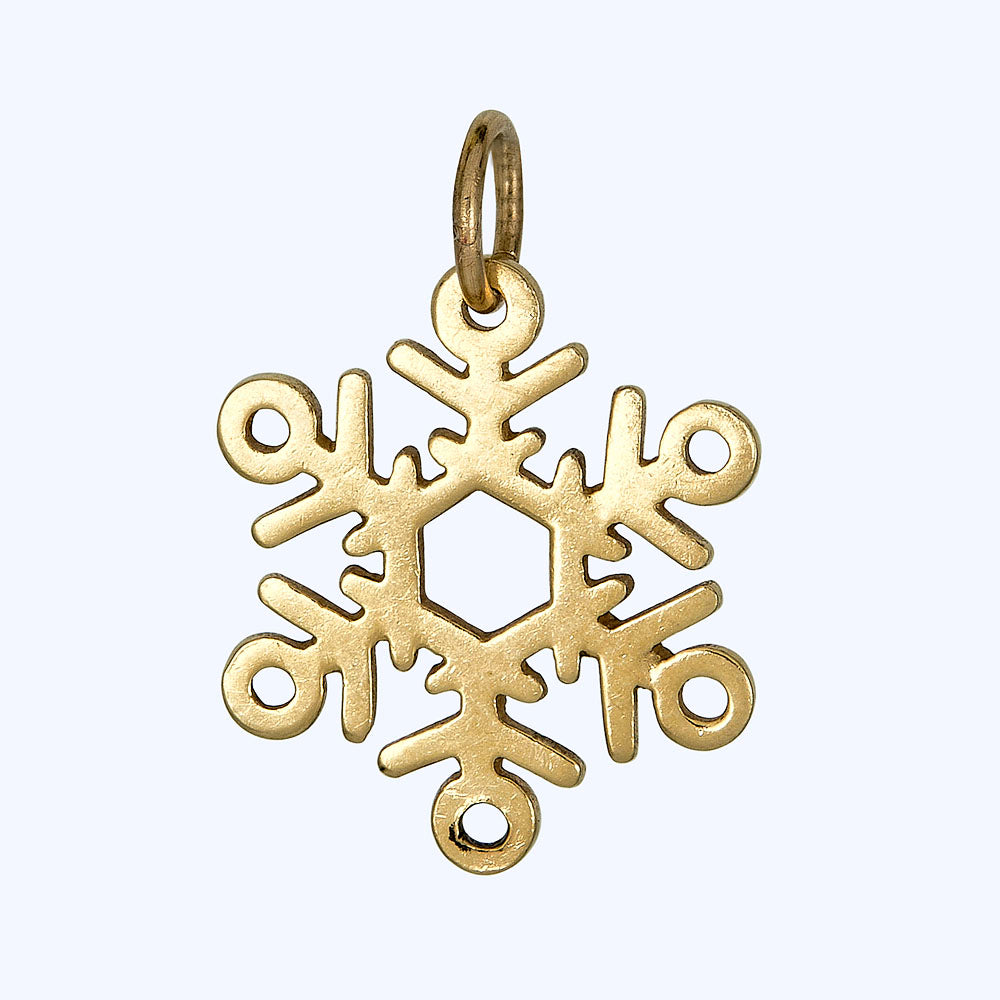 Gold Snowflake Charm