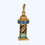 Gold Enamel Pole Charm