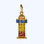 Gold Enamel Pole Charm