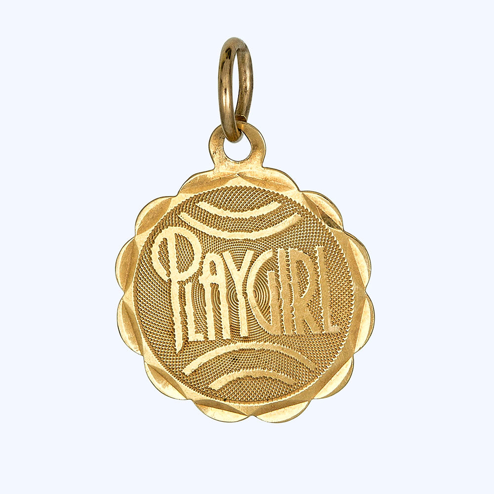 Gold Playgirl Charm