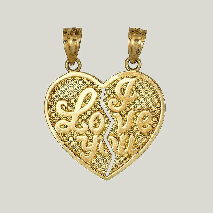 Gold I Love You Charm