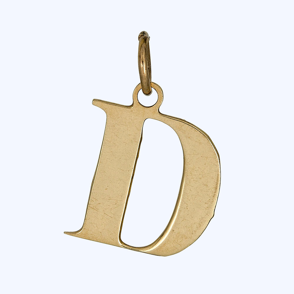 Gold D Charm