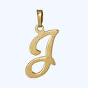 Gold Small Cursive J Charm