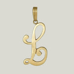 Gold Cursive L Charm