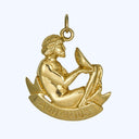 Gold Aquarius Charm