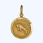 Gold Taurus Disc Charm