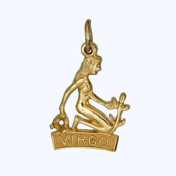 Gold Virgo Charm