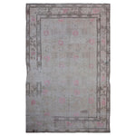 Grey Vintage Wool Cotton Blend Rug - 6'1" x 9'10"