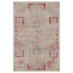 Pink Vintage Wool Cotton Blend Rug - 4'6" x 6'3"
