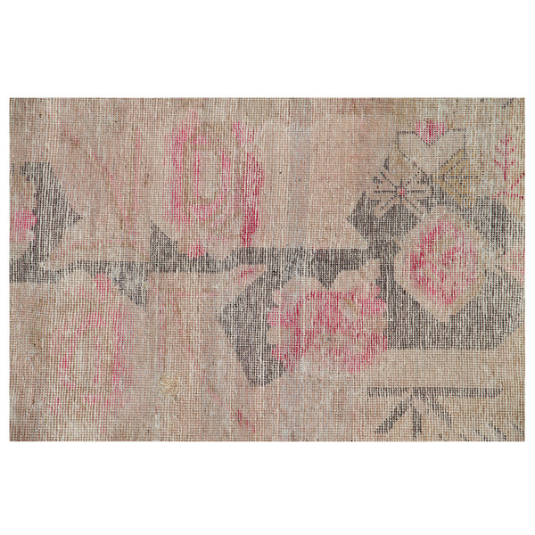 Pink Vintage Wool Cotton Blend Rug - 4'6" x 6'3"