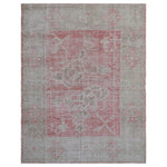 Pink Vintage Wool Cotton Blend Rug - 4'10" x 6'7"