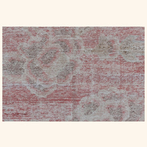 Pink Vintage Wool Cotton Blend Rug - 4'10" x 6'7" - hover