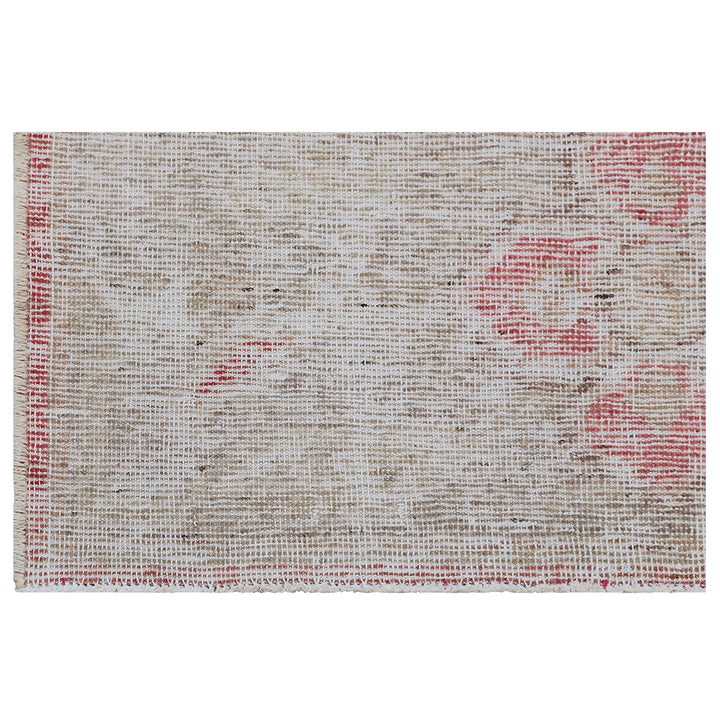 Pink Vintage Wool Cotton Blend Rug - 4'10" x 6'7"