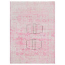 Pink Vintage Wool Cotton Blend Rug - 4'6" x 6'