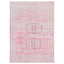 Pink Vintage Wool Cotton Blend Rug - 4'6" x 6'