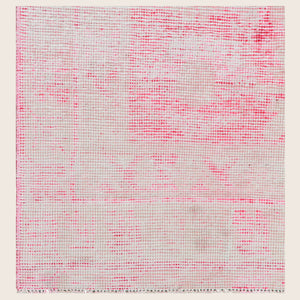 Pink Vintage Wool Cotton Blend Rug - 4'6" x 6' - hover