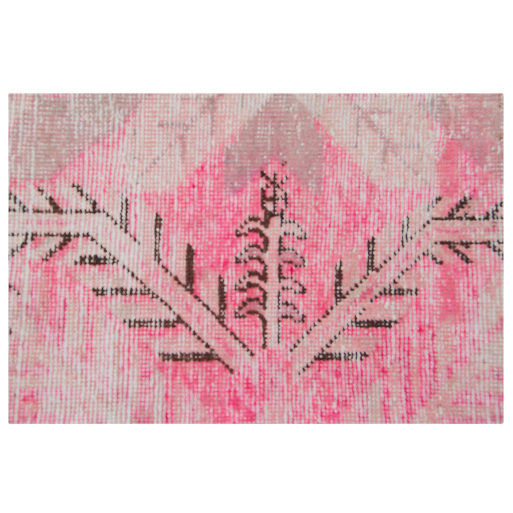 Pink Vintage Wool Cotton Blend Rug - 4'5" x 8'