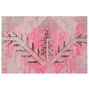 Pink Vintage Wool Cotton Blend Rug - 4'5" x 8'