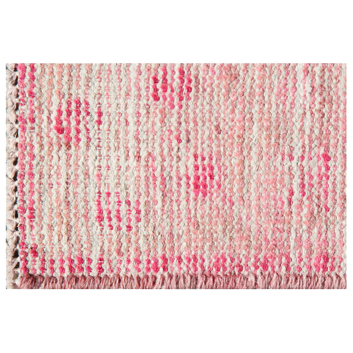 Pink Vintage Wool Cotton Blend Rug - 4'4" x 8'6"
