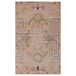 Pink Vintage Wool Cotton Blend Rug - 4'10" x 7'9"