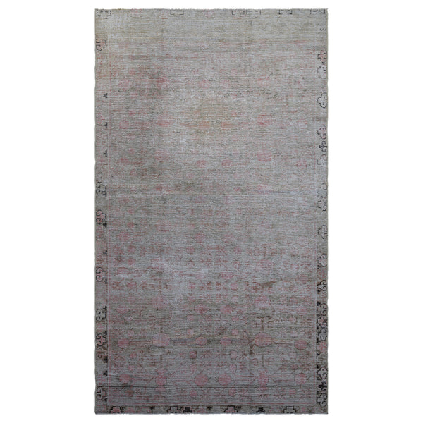 Vintage Wool Cotton Blend Rug - 4' x 7'2"