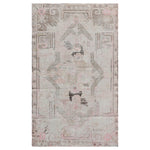 Pink Vintage Wool Cotton Blend Rug - 5'5" x 9'1"