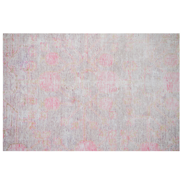 Pink Vintage Wool Cotton Blend Rug - 3'1" x 8'